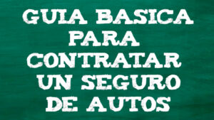 Auto asegurua kontratatzeko oinarrizko gida